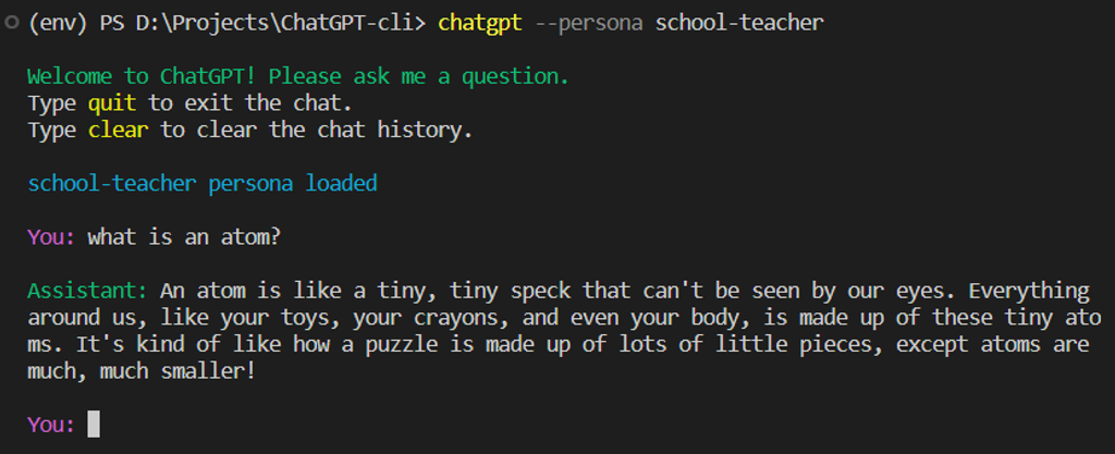 ChatGPT CLI